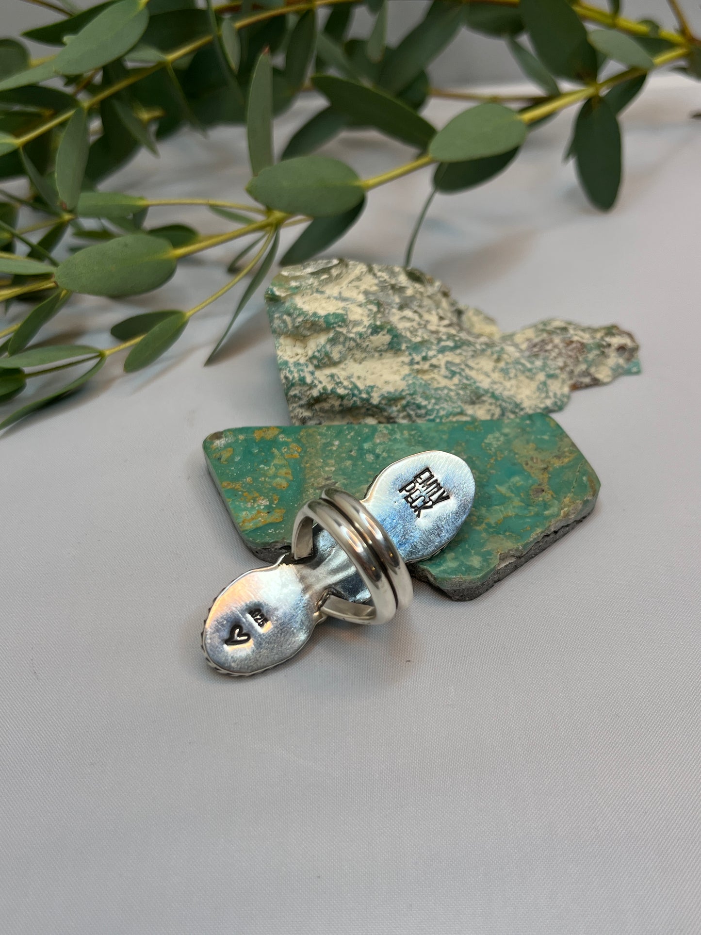 Chunky Sonoran Gold Turquoise Ring | Size US 7