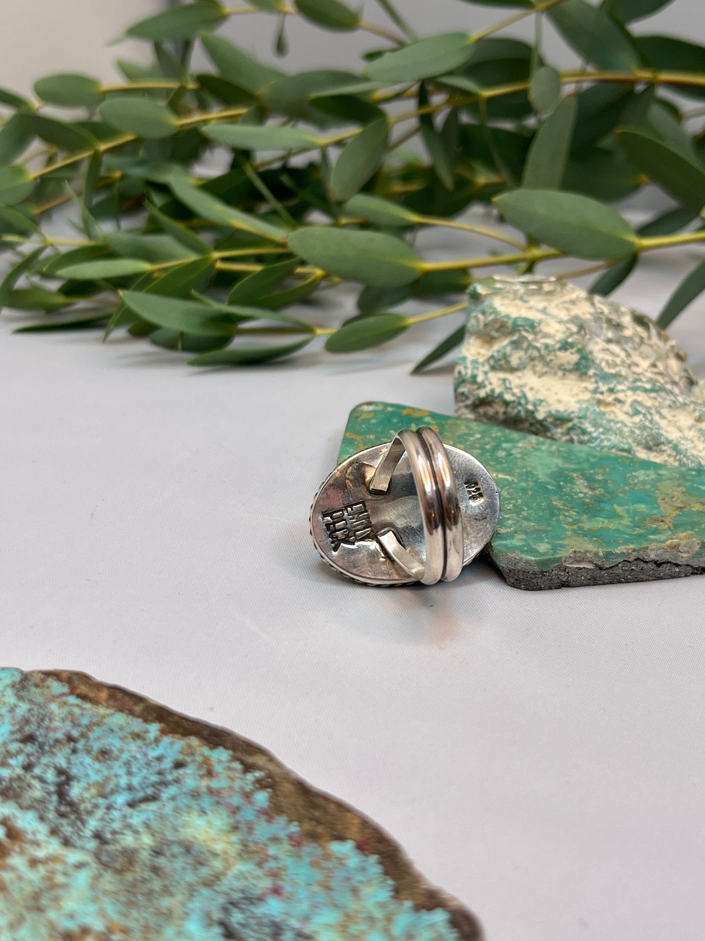 Green Turquoise Ring | Size US 9