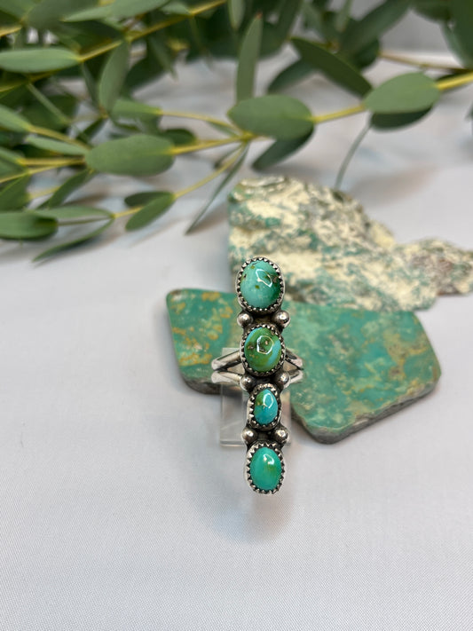 Sonoran Gold Turquoise Ring | Size US 8