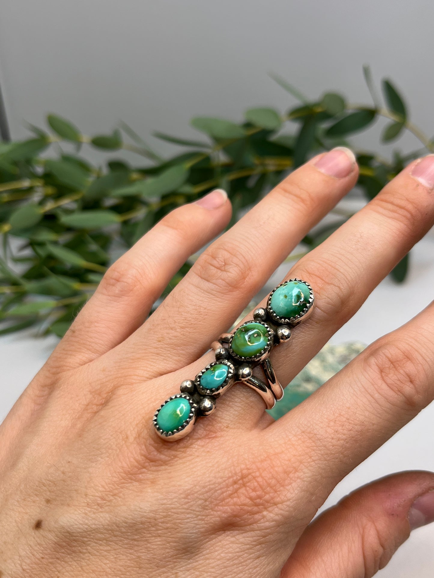 Sonoran Gold Turquoise Ring | Size US 8