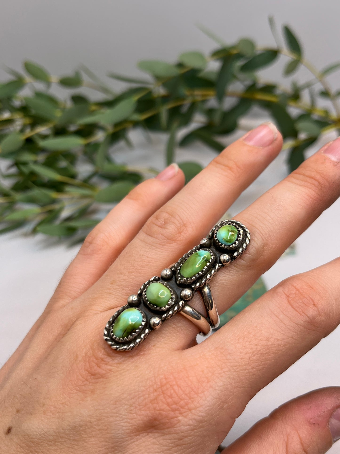 Sonoran Gold Turquoise Ring | Size US 8