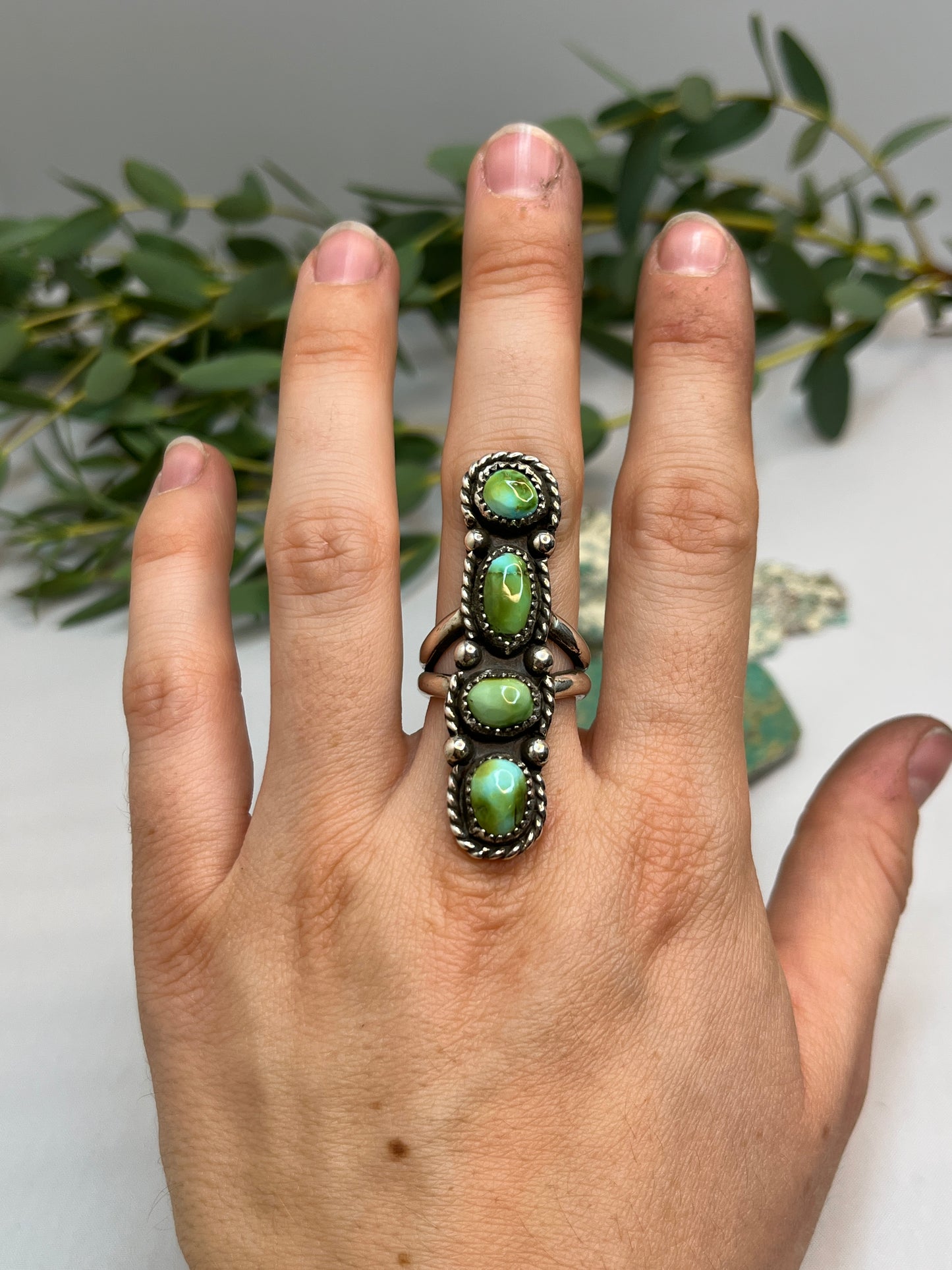 Sonoran Gold Turquoise Ring | Size US 8