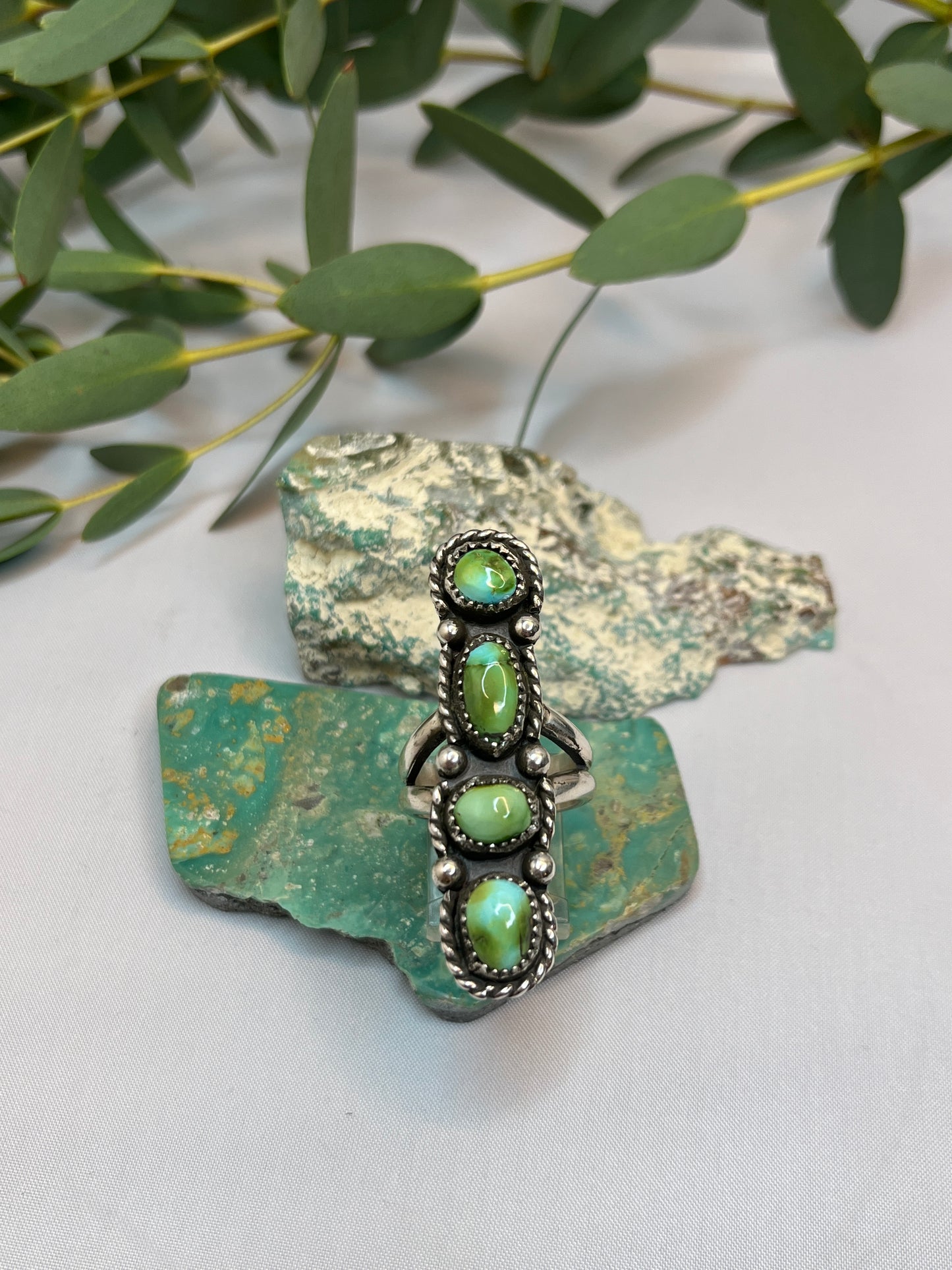 Sonoran Gold Turquoise Ring | Size US 8