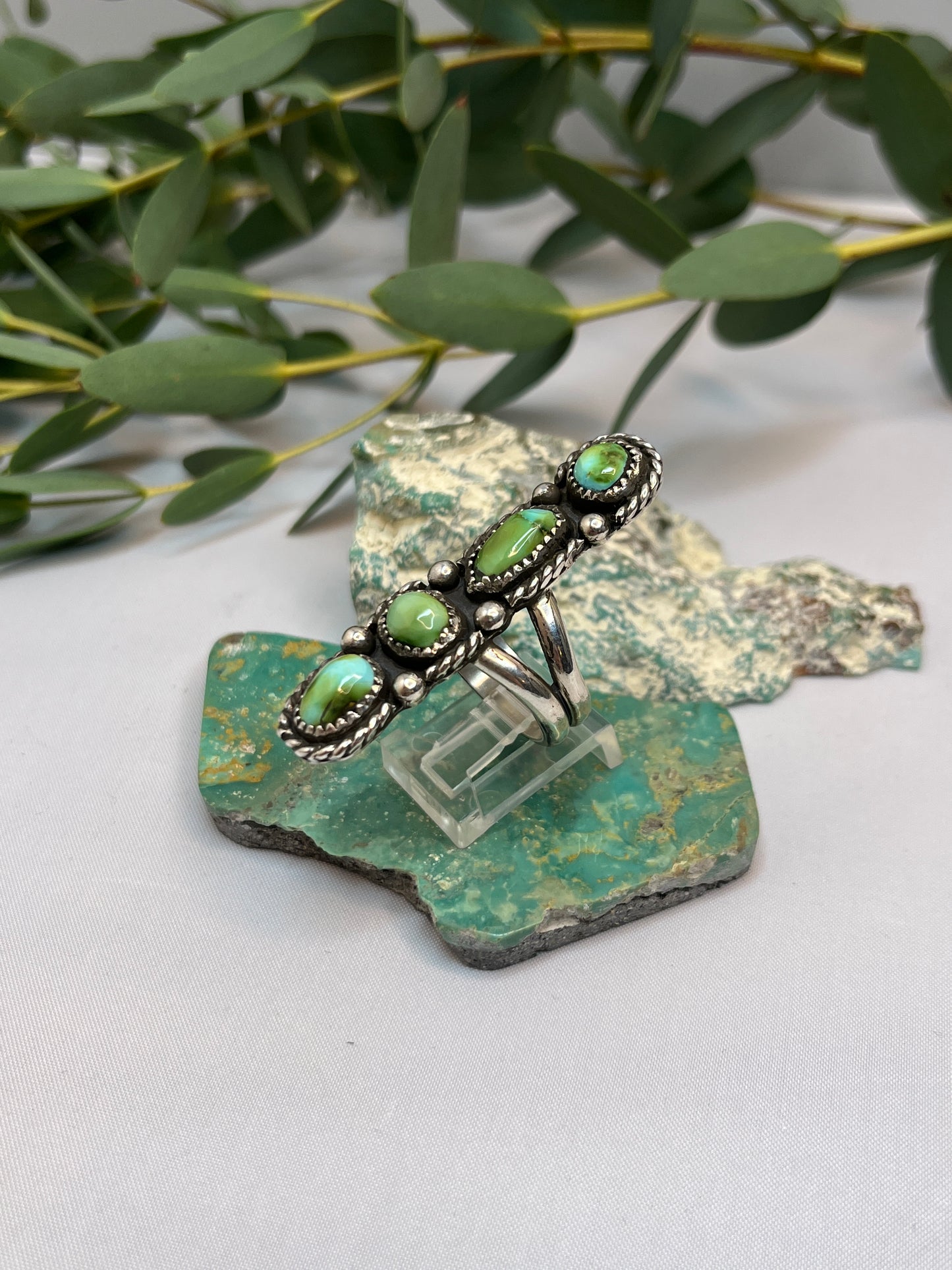 Sonoran Gold Turquoise Ring | Size US 8