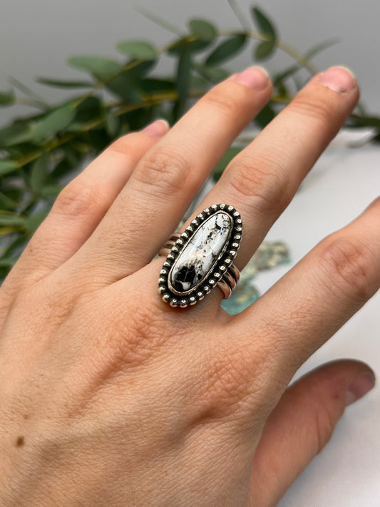 White Buffalo Ring | Size US 7