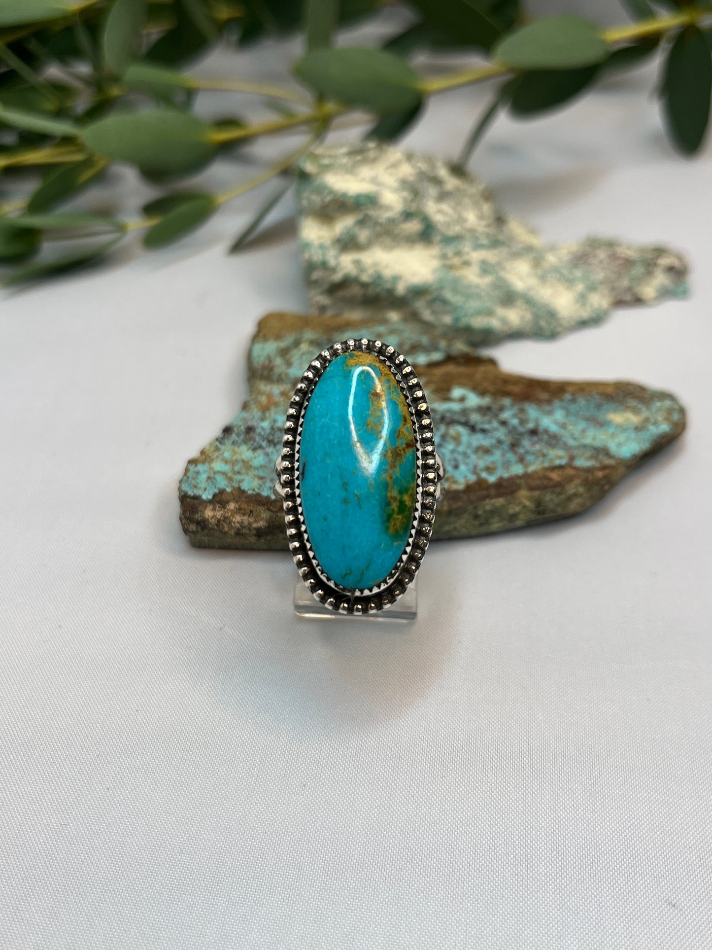 Kingman Turquoise Ring | Size US 9
