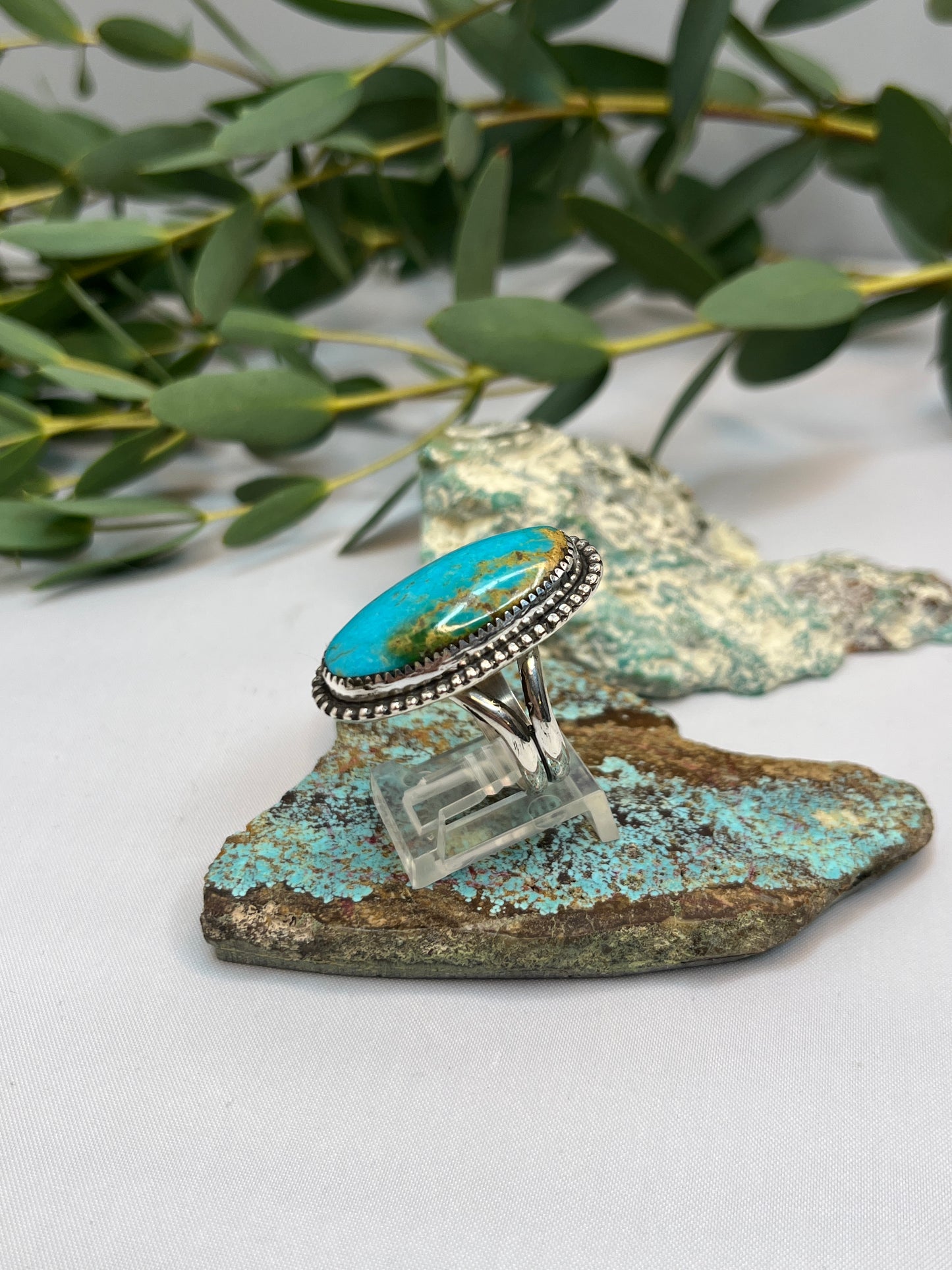 Kingman Turquoise Ring | Size US 9