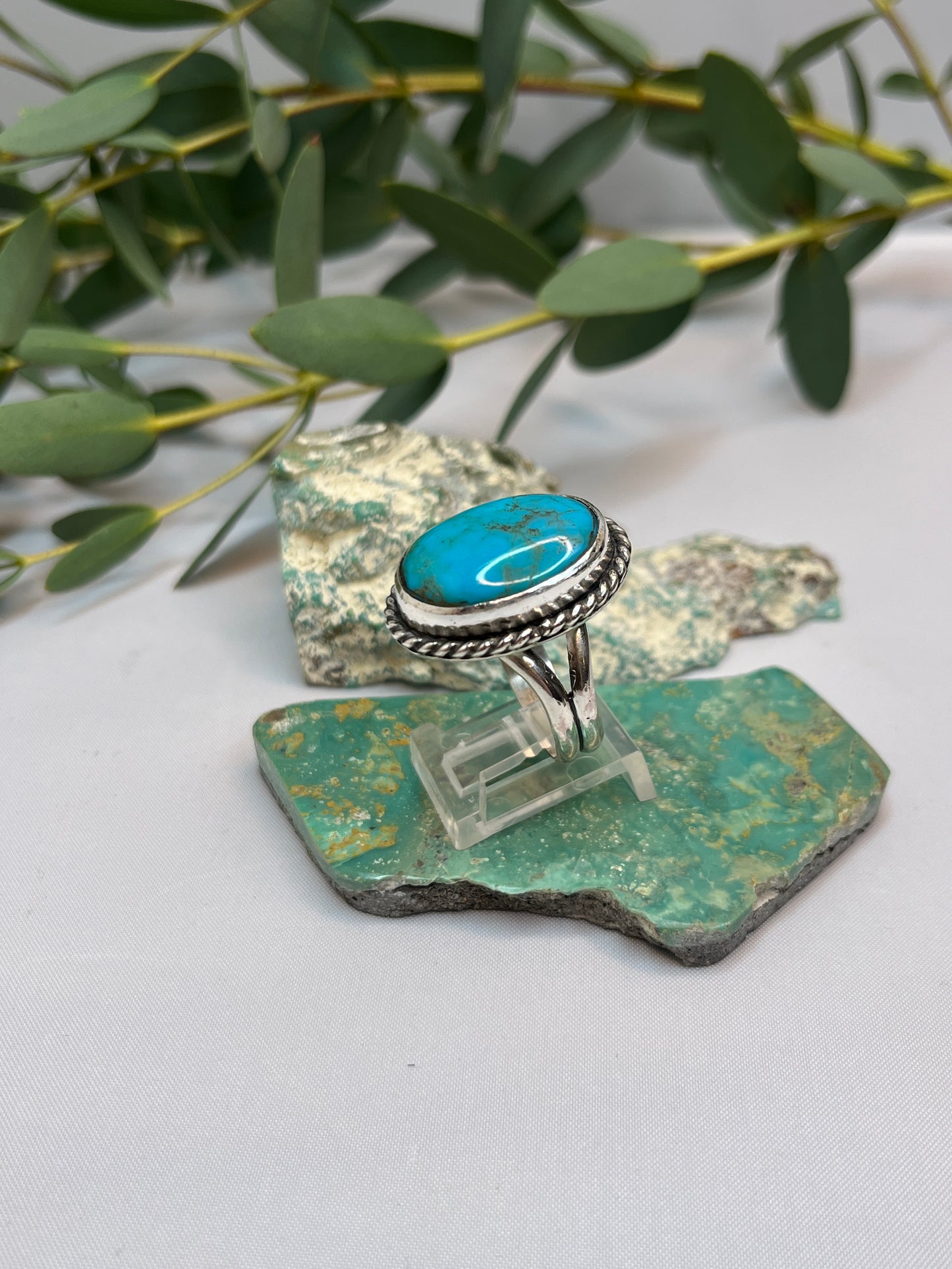 Kingman Turquoise Ring | Size US 10