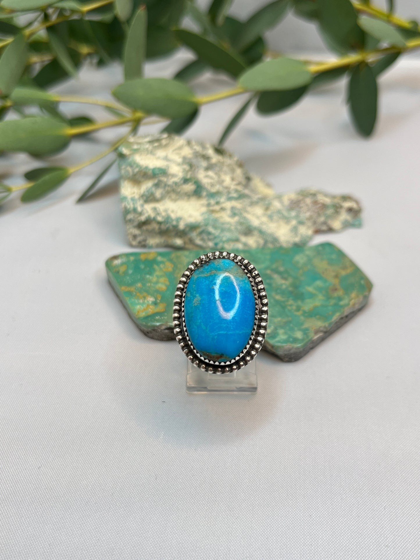 Kingman Turquoise Ring | Size US 7