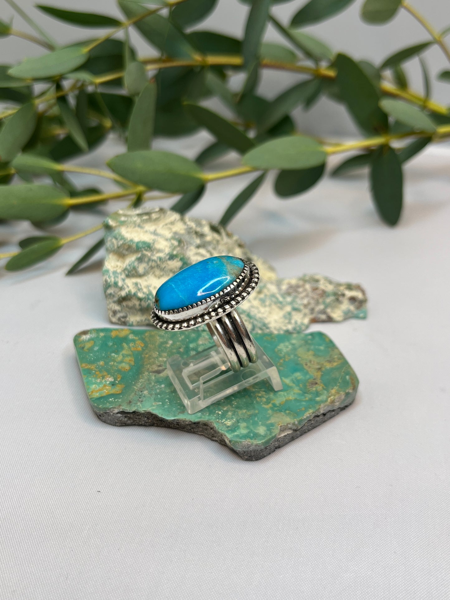 Kingman Turquoise Ring | Size US 7