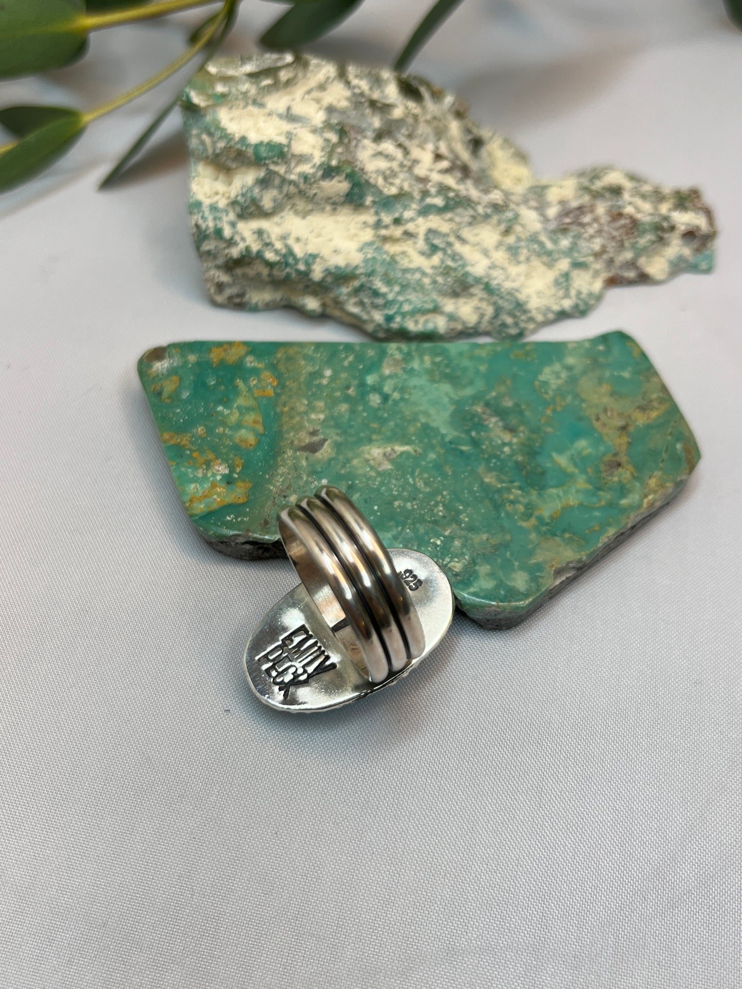 Kingman Turquoise Ring | Size US 8