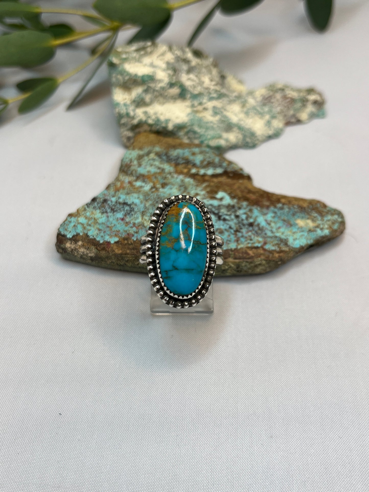 Kingman Turquoise Ring | Size US 8