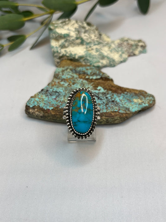 Kingman Turquoise Ring | Size US 8