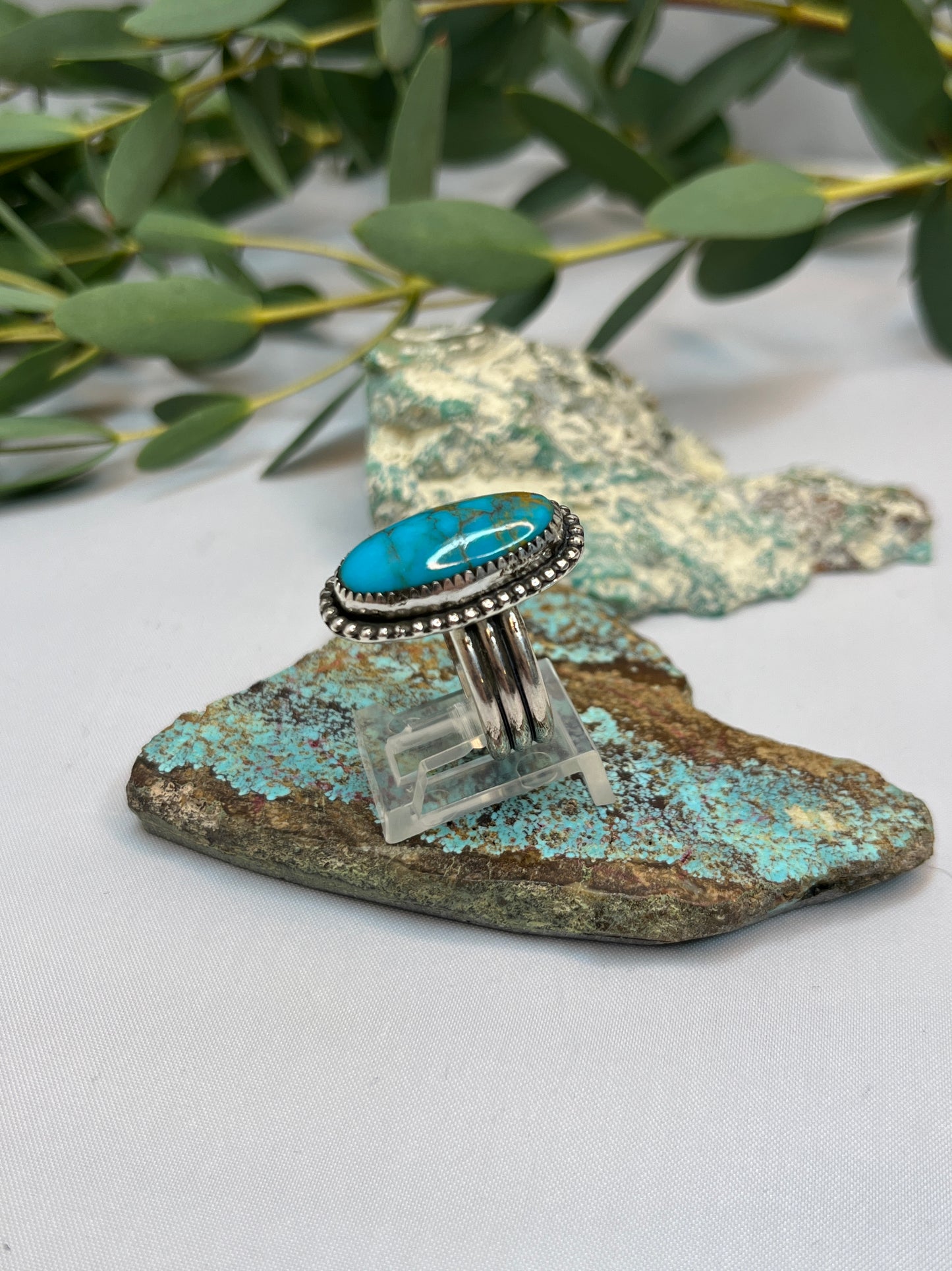 Kingman Turquoise Ring | Size US 8