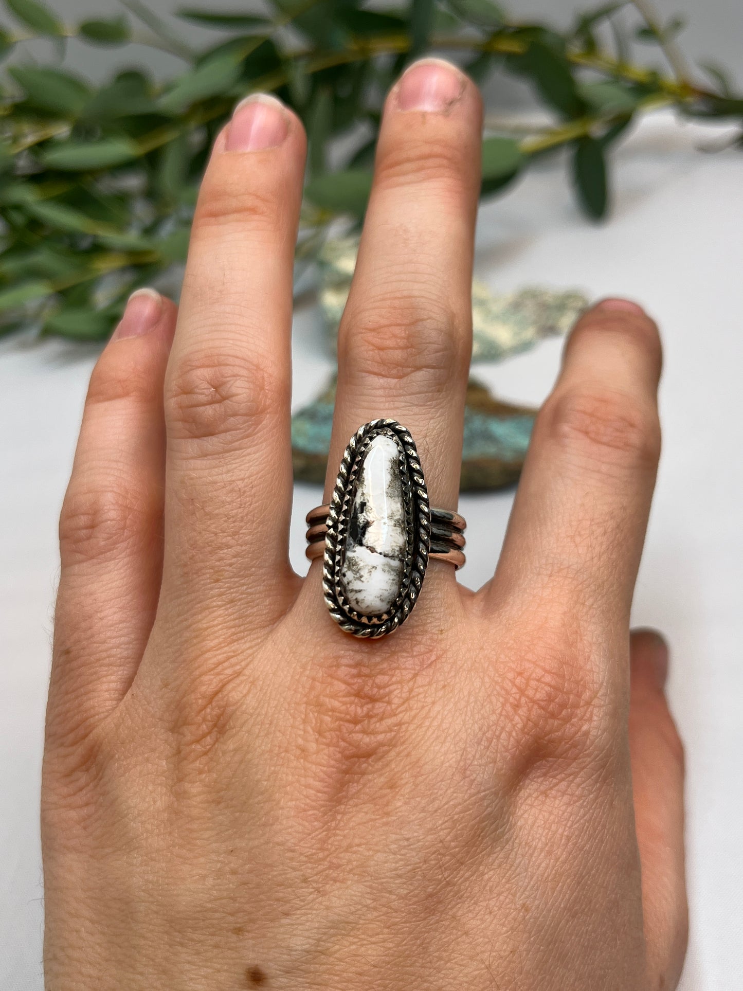 White Buffalo Ring | Size US 9