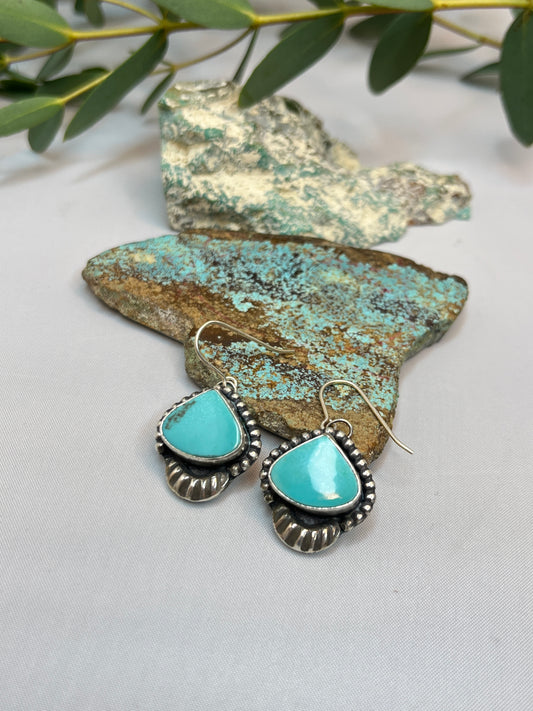 Every Day Turquoise Earrings | French Hook