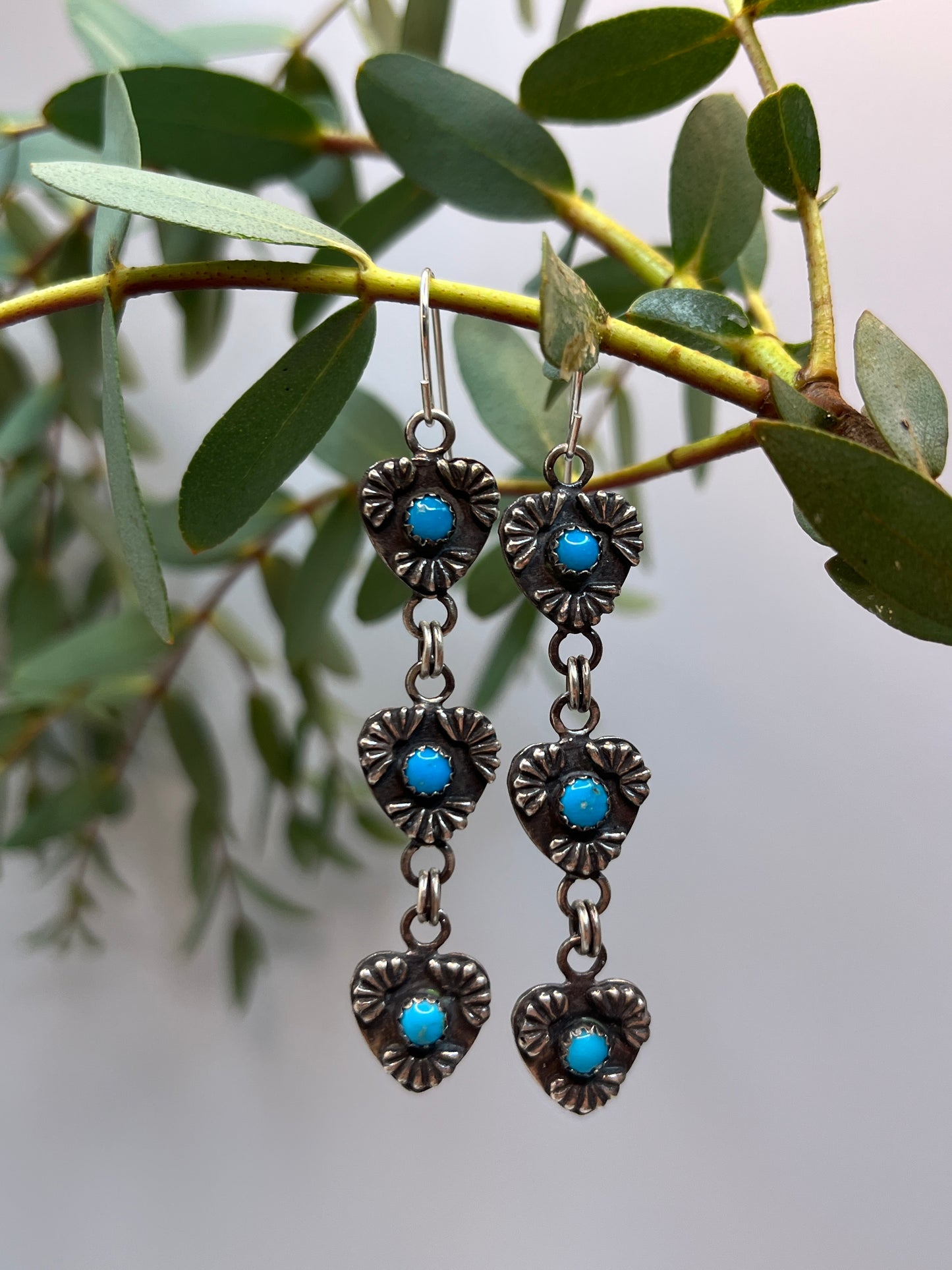 ♡ Sleeping Beauty Turquoise Dangle Earrings | French Hook