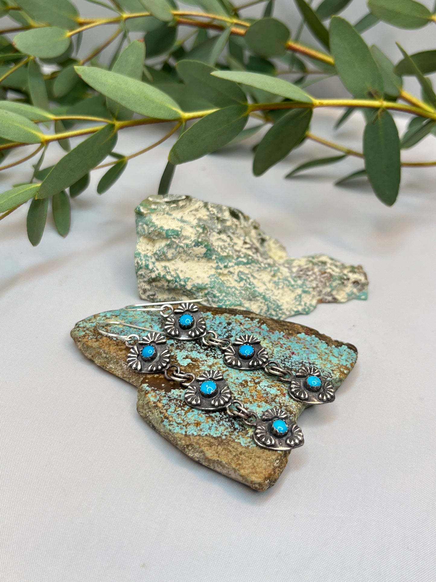 ♡ Sleeping Beauty Turquoise Dangle Earrings | French Hook