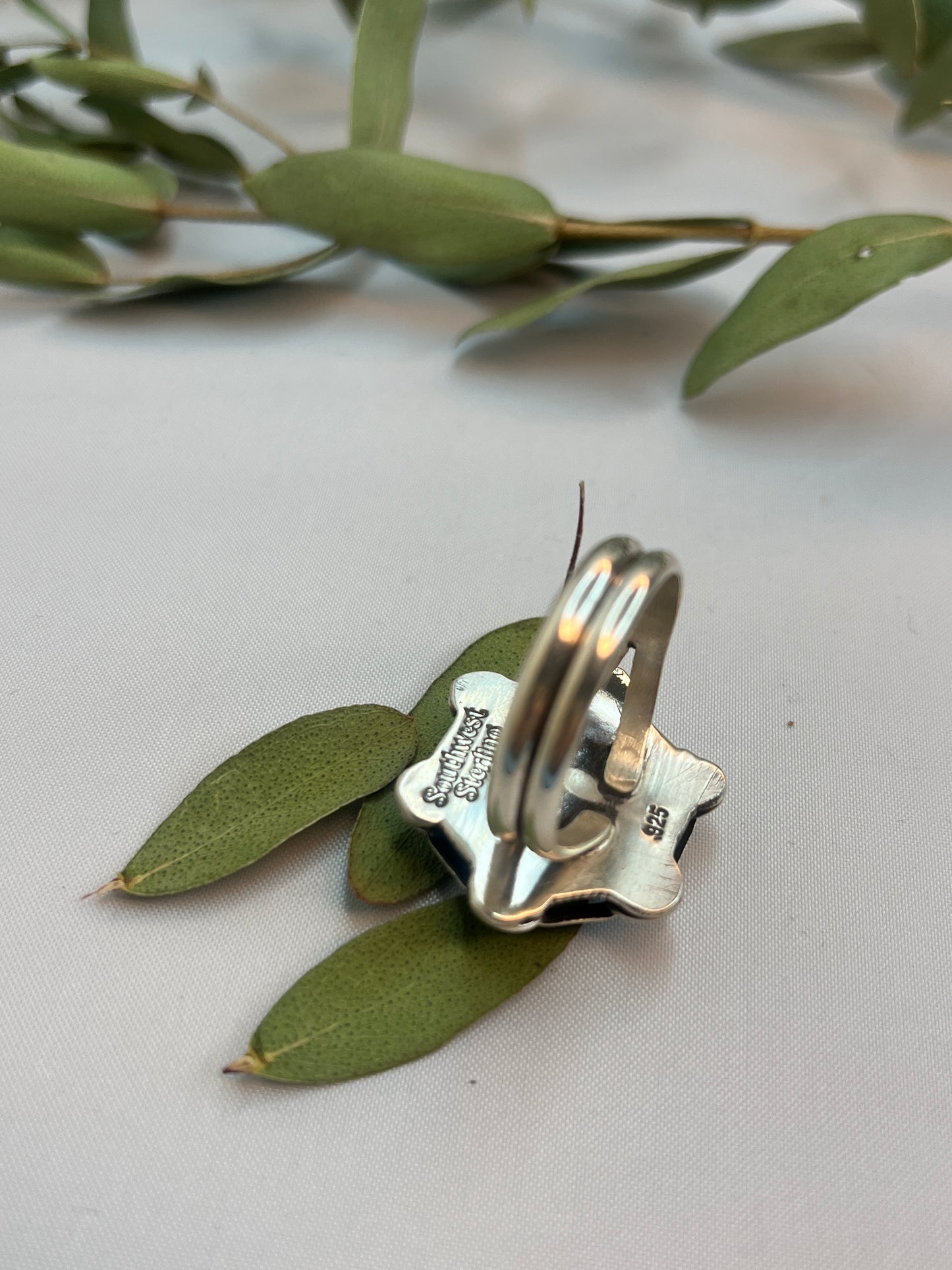 Black Onyx Chain Ring | Size 10