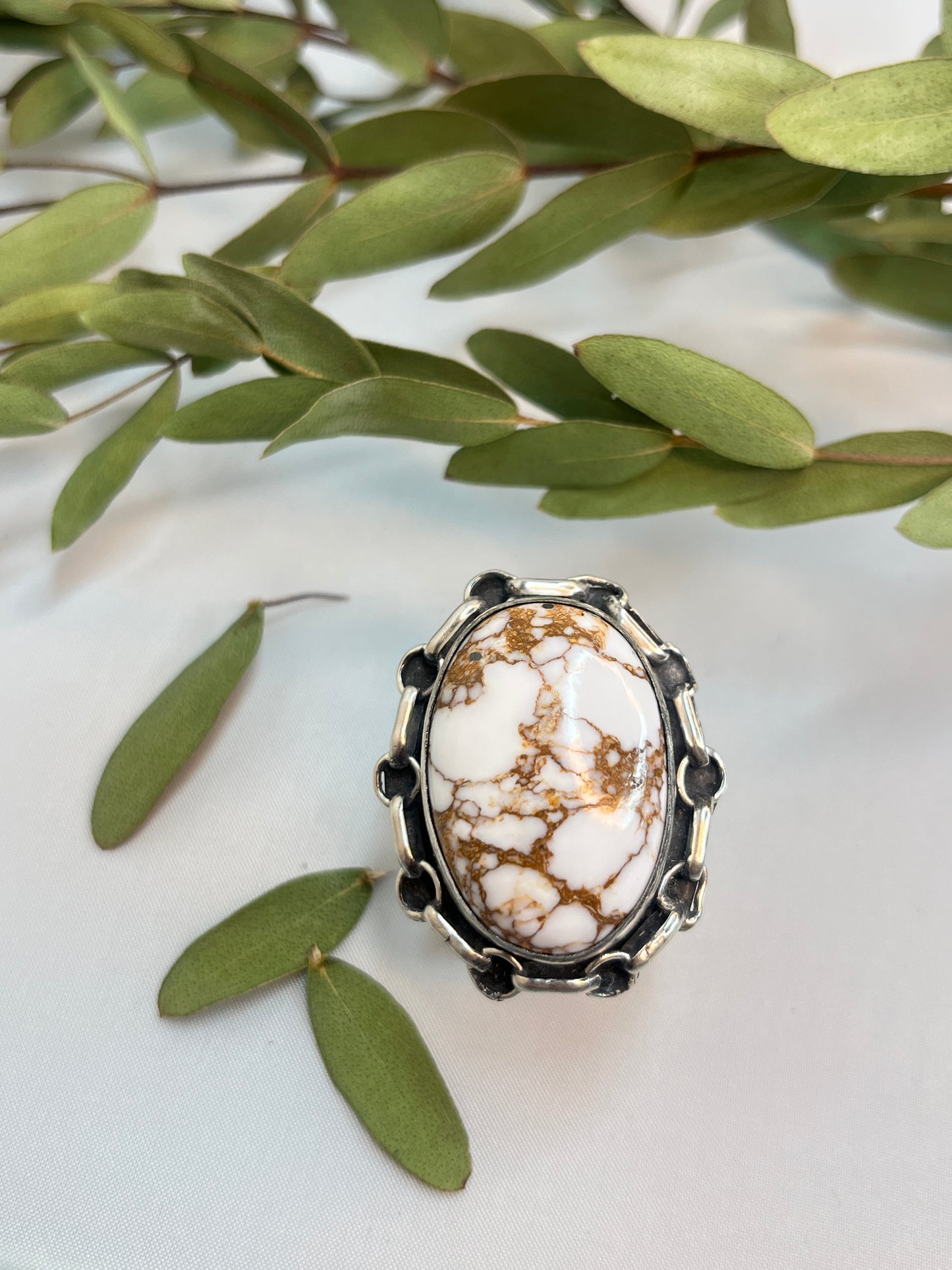 Chunky Wild Horse Chain Ring | Size 10