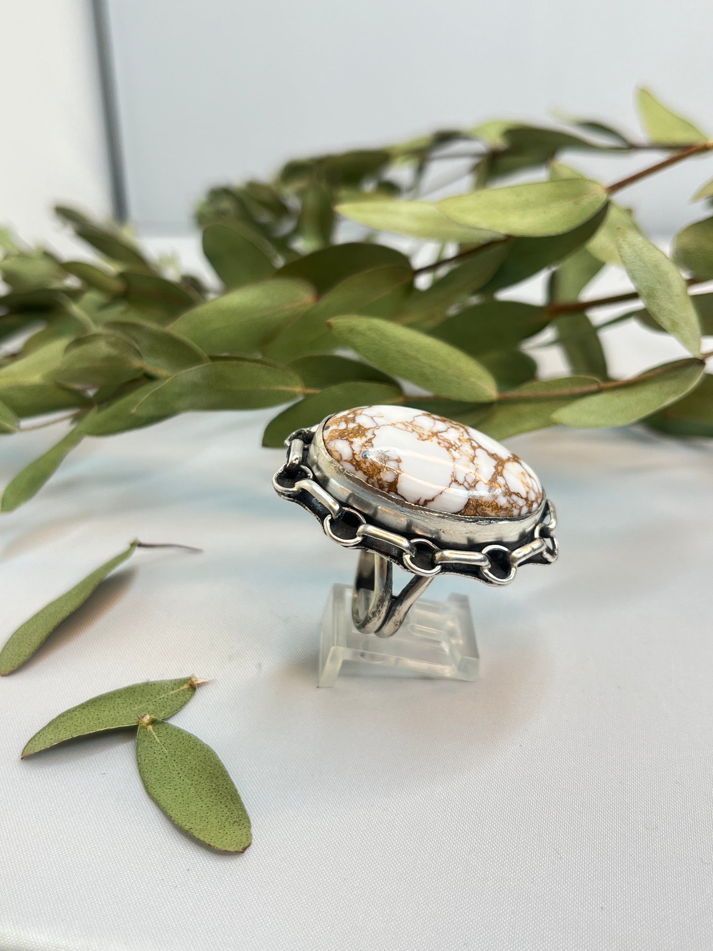 Chunky Wild Horse Chain Ring | Size 10