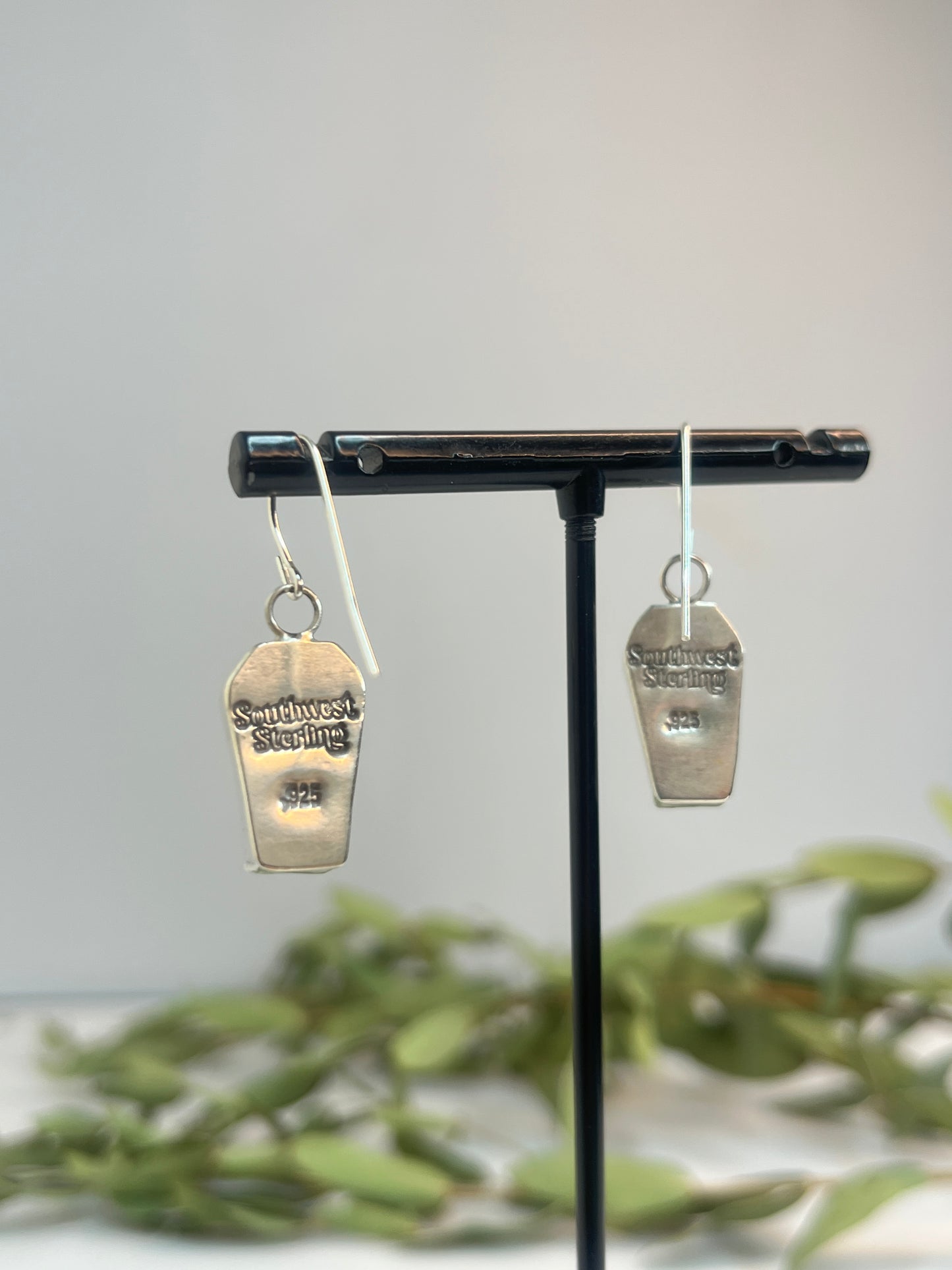 Labradorite Coffin Cut Earrings