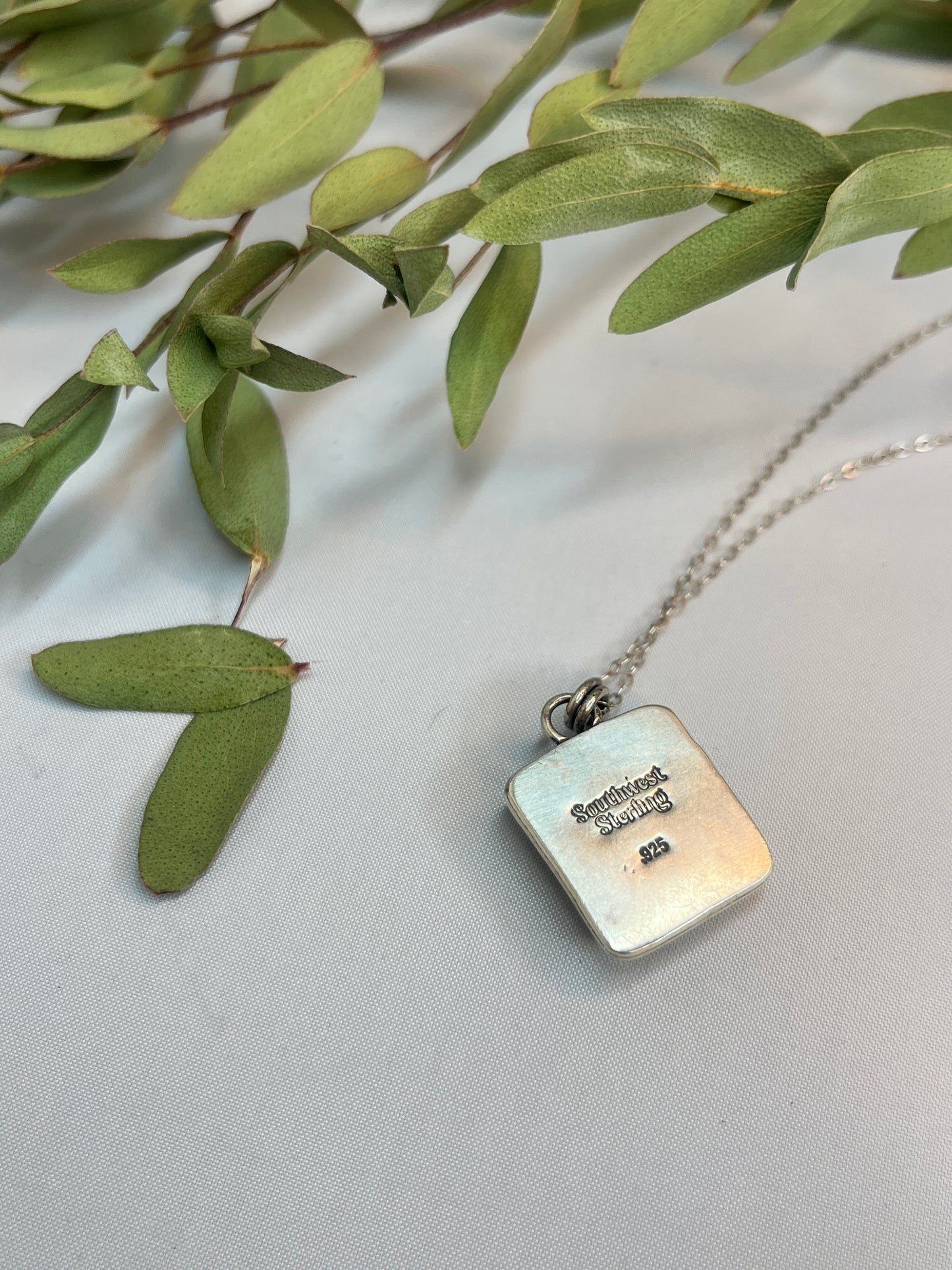 Moonstone Facet Cut Square Pendant