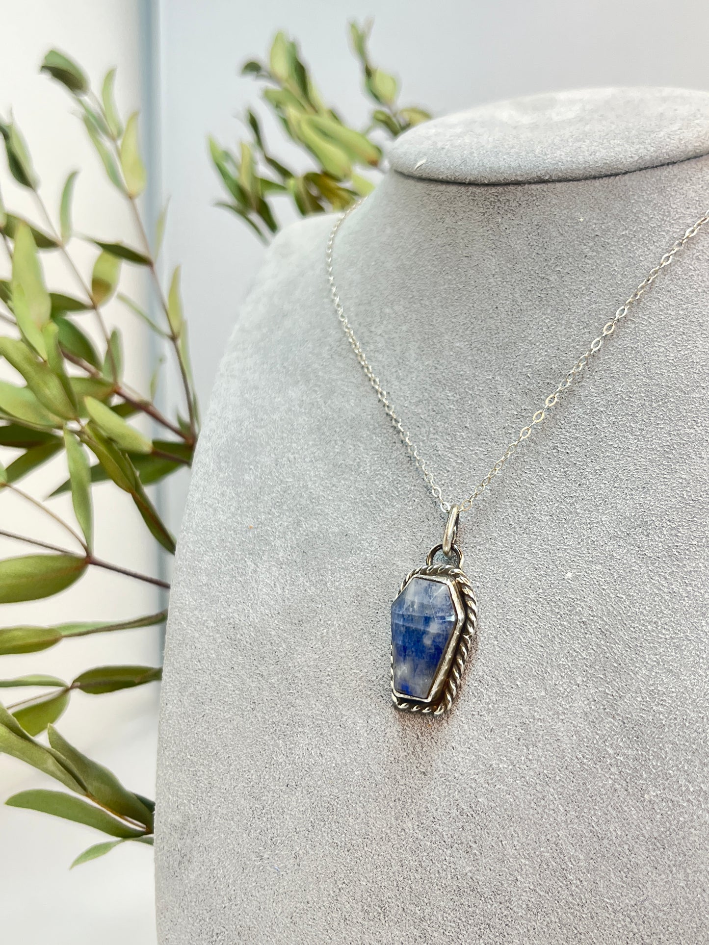 Moonstone Coffin Cut Pendant