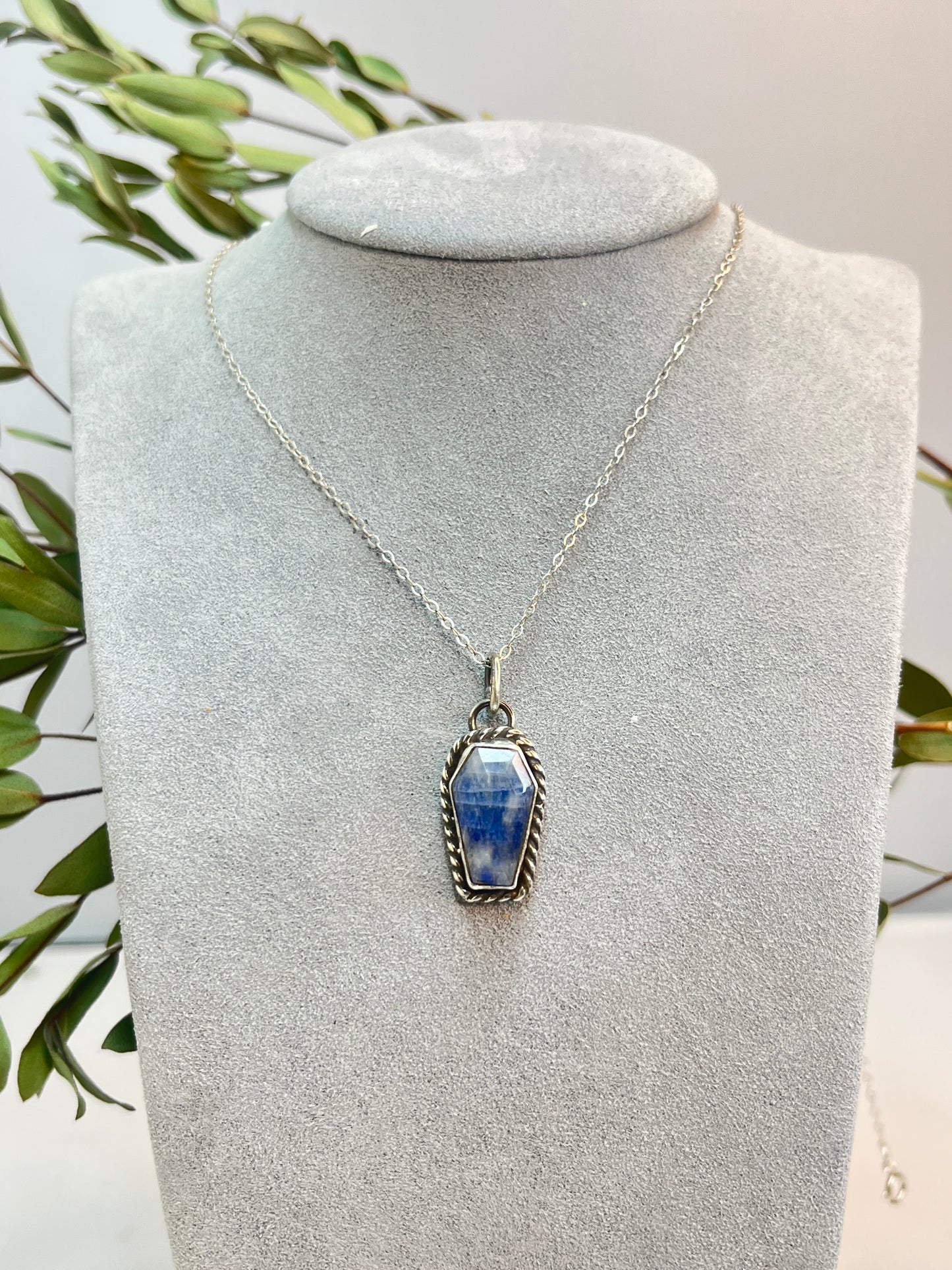 Moonstone Coffin Cut Pendant